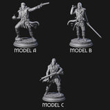 Ruthless Human Criminals Miniature for Dungeons and Dragons, Pathfinder or other TTRPGs