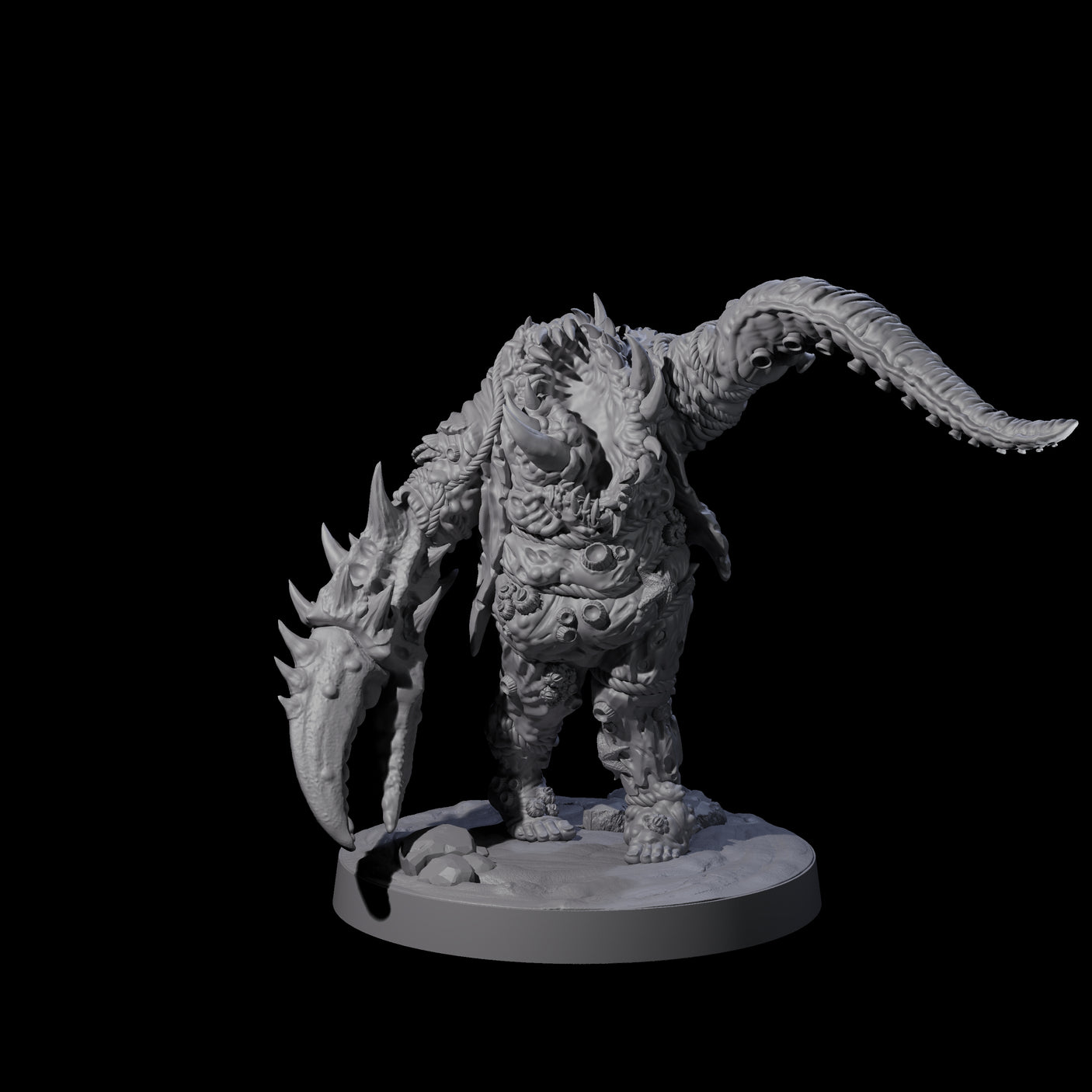 Salty Abyssal Spawn A Miniature for Dungeons and Dragons, Pathfinder or other TTRPGs