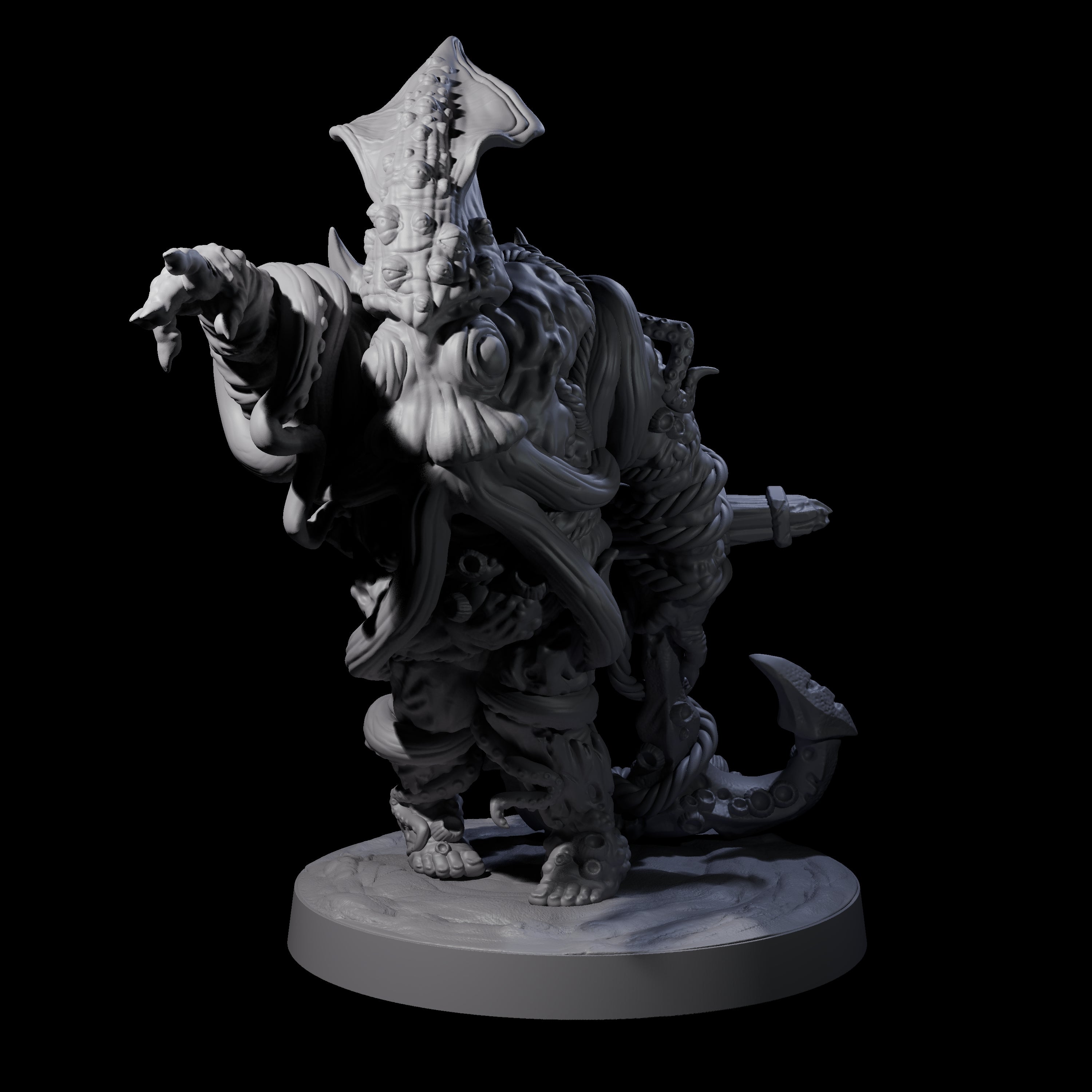 Salty Abyssal Spawn B Miniature for Dungeons and Dragons, Pathfinder or other TTRPGs