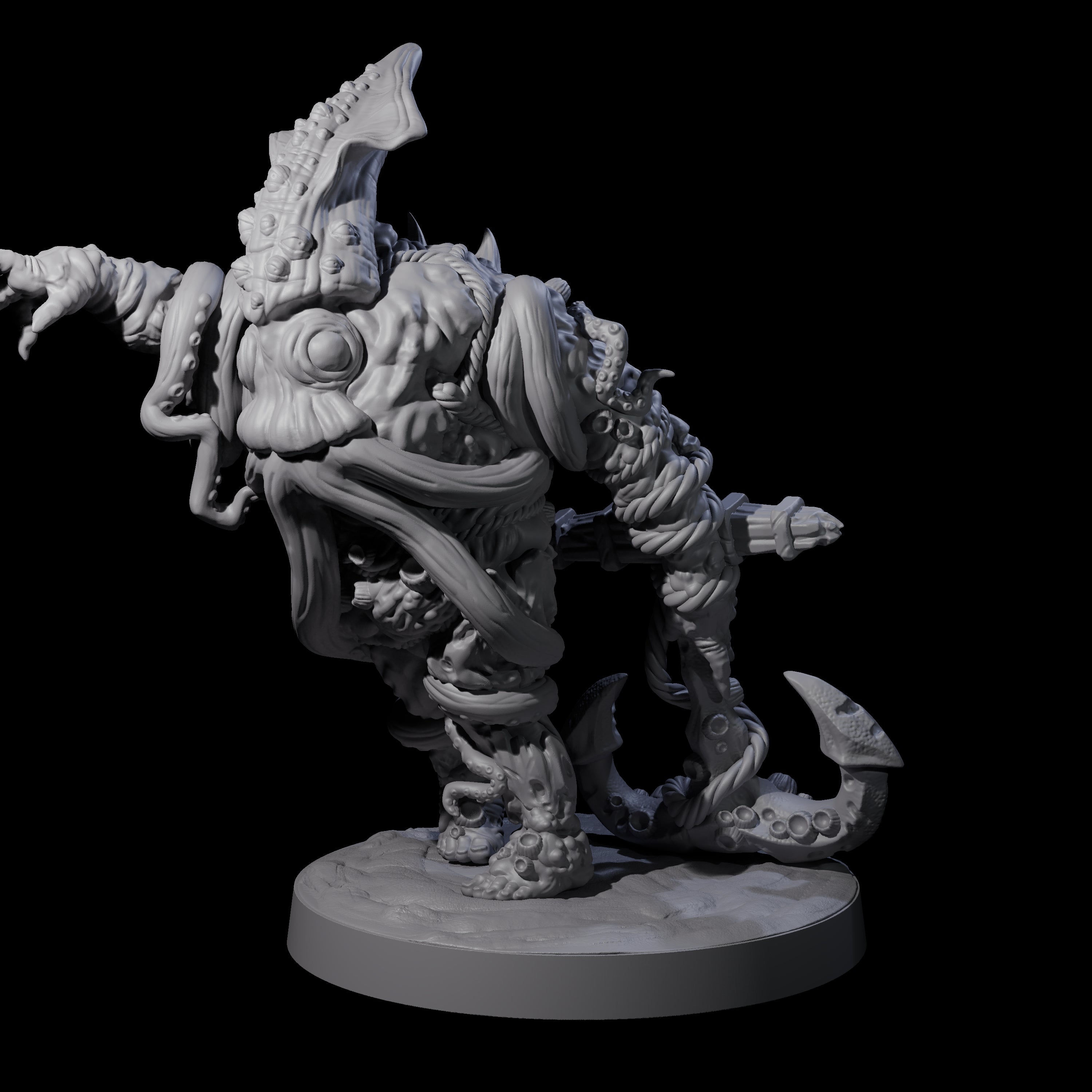 Salty Abyssal Spawn B Miniature for Dungeons and Dragons, Pathfinder or other TTRPGs