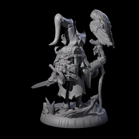 Salty Forest Halfling Wizard Miniature for Dungeons and Dragons, Pathfinder or other TTRPGs