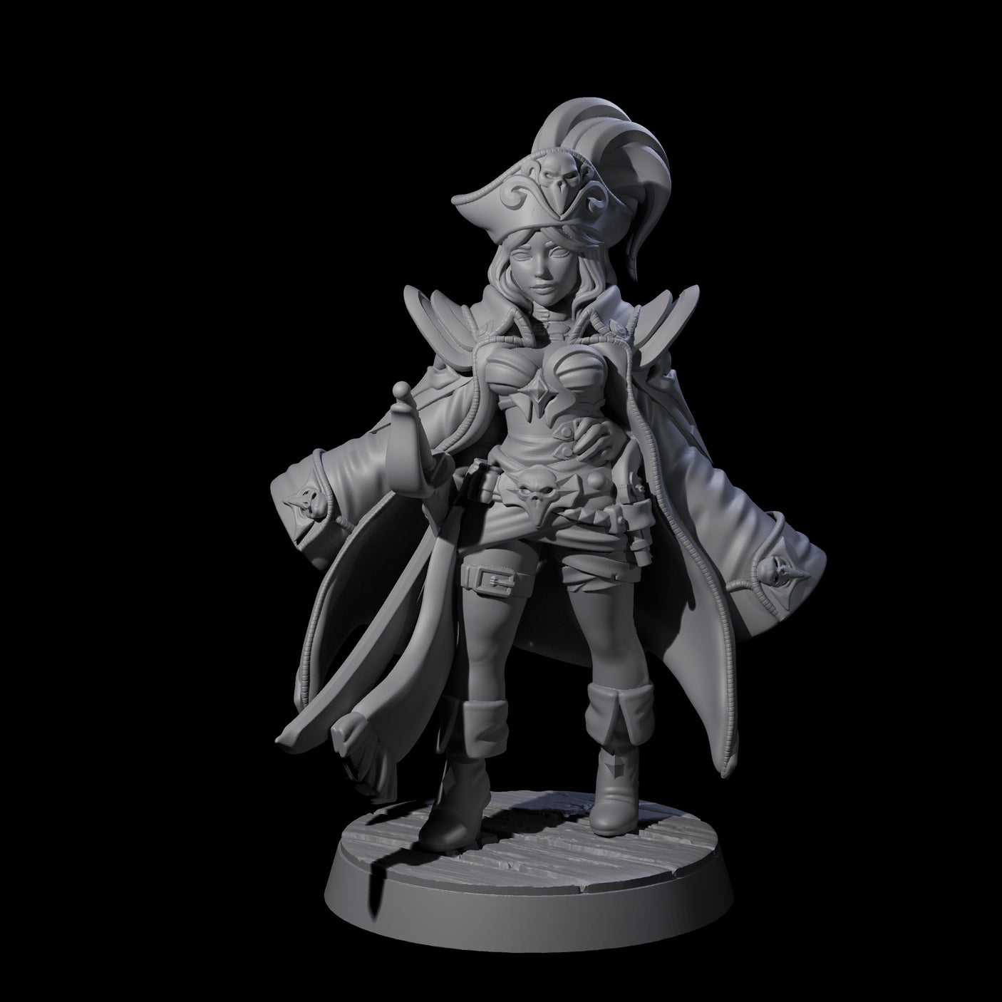 Salty Pirate Crew Miniature for Dungeons and Dragons, Pathfinder or other TTRPGs