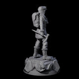 Saluting Human Pilot Miniature for Dungeons and Dragons, Pathfinder or other TTRPGs