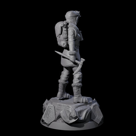 Saluting Human Pilot Miniature for Dungeons and Dragons, Pathfinder or other TTRPGs