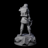 Saluting Human Pilot Miniature for Dungeons and Dragons, Pathfinder or other TTRPGs