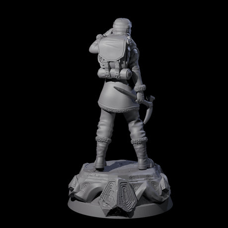 Saluting Human Pilot Miniature for Dungeons and Dragons, Pathfinder or other TTRPGs