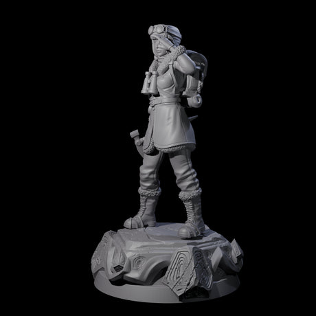 Saluting Human Pilot Miniature for Dungeons and Dragons, Pathfinder or other TTRPGs