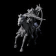 Samuari on Horseback Firing Arrow Miniature for Dungeons and Dragons, Pathfinder or other TTRPGs
