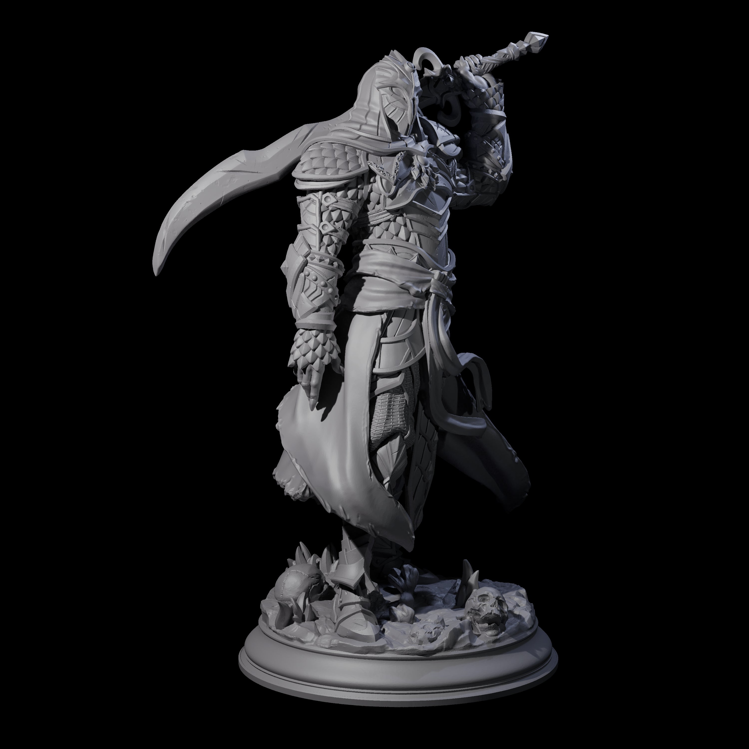 Sand Champion Elf Assassin Miniature for Dungeons and Dragons, Pathfinder or other TTRPGs