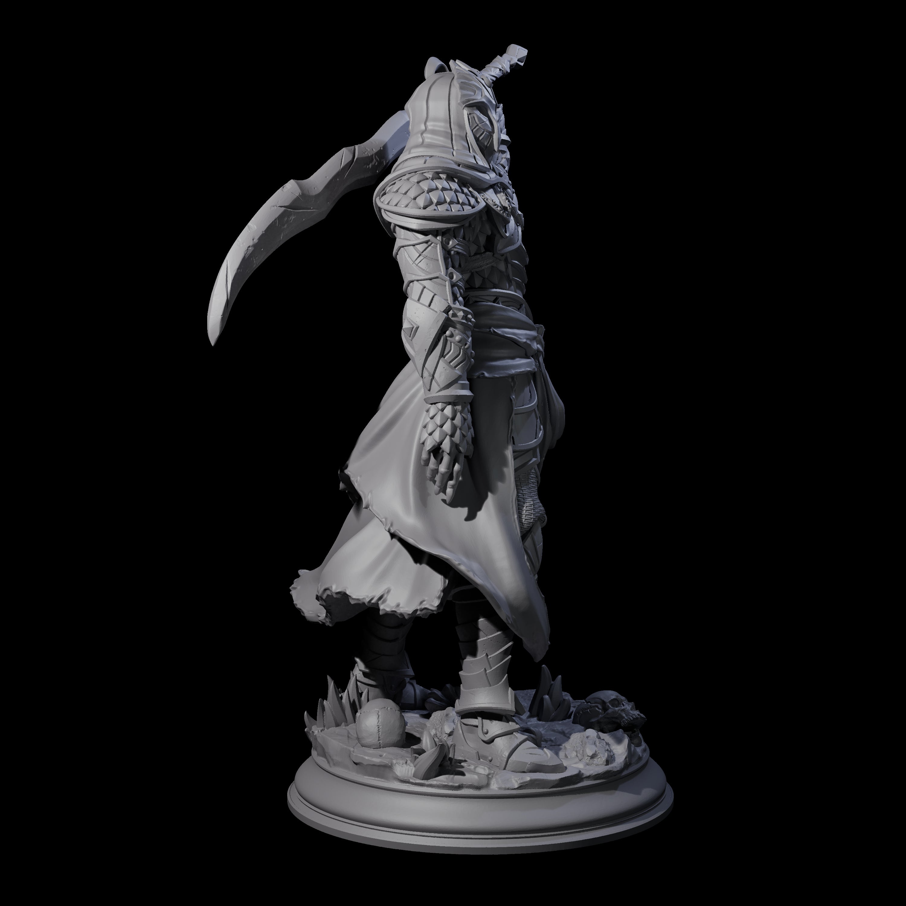 Sand Champion Elf Assassin Miniature for Dungeons and Dragons, Pathfinder or other TTRPGs