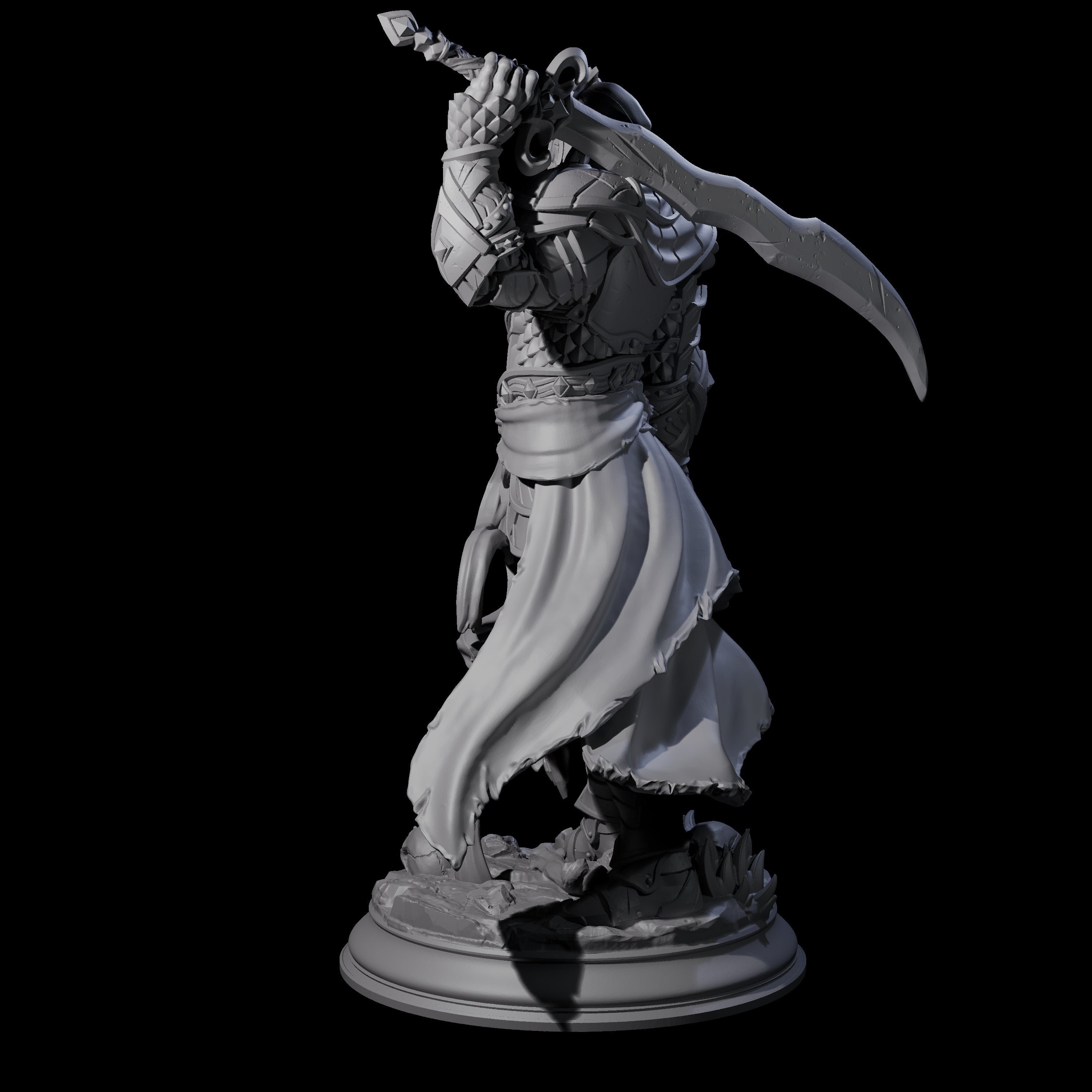 Sand Champion Elf Assassin Miniature for Dungeons and Dragons, Pathfinder or other TTRPGs