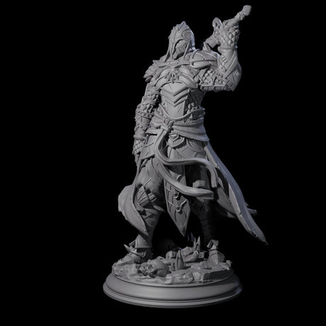 Sand Champion Elf Assassin Miniature for Dungeons and Dragons, Pathfinder or other TTRPGs