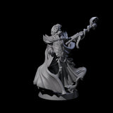 Sand Staff Court Magician Miniature for Dungeons and Dragons, Pathfinder or other TTRPGs