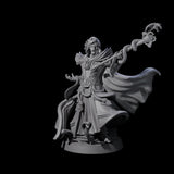 Sand Staff Court Magician Miniature for Dungeons and Dragons, Pathfinder or other TTRPGs