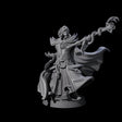 Sand Staff Court Magician Miniature for Dungeons and Dragons, Pathfinder or other TTRPGs