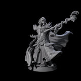 Sand Staff Court Magician Miniature for Dungeons and Dragons, Pathfinder or other TTRPGs
