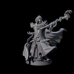 Sand Staff Court Magician Miniature for Dungeons and Dragons, Pathfinder or other TTRPGs