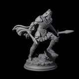 Sandy Elf Crusaders Miniature for Dungeons and Dragons, Pathfinder or other TTRPGs