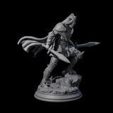 Sandy Elf Crusaders Miniature for Dungeons and Dragons, Pathfinder or other TTRPGs
