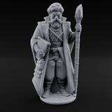 Sandy Human Mage Miniature for Dungeons and Dragons, Pathfinder or other TTRPGs