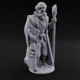 Sandy Human Mage Miniature for Dungeons and Dragons, Pathfinder or other TTRPGs