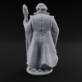 Sandy Human Mage Miniature for Dungeons and Dragons, Pathfinder or other TTRPGs