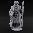 Sandy Human Mage Miniature for Dungeons and Dragons, Pathfinder or other TTRPGs