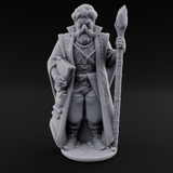 Sandy Human Mage Miniature for Dungeons and Dragons, Pathfinder or other TTRPGs