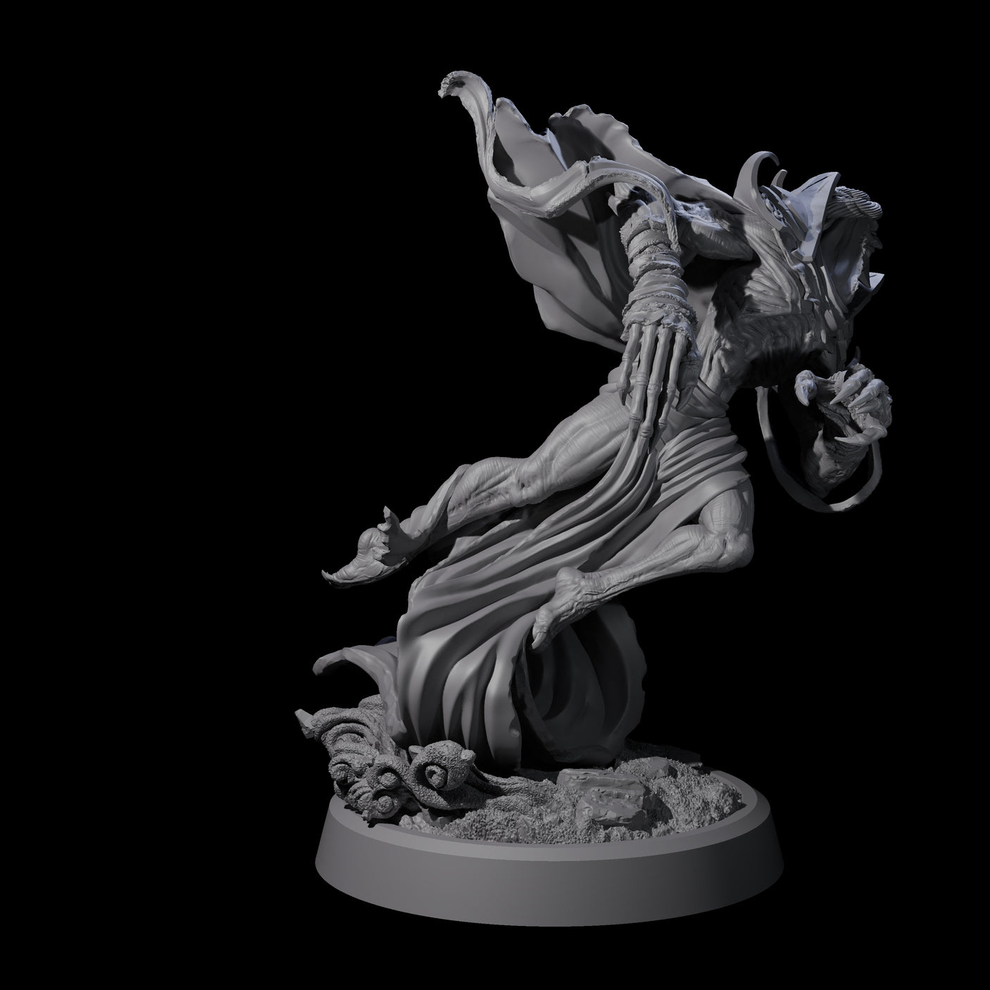 Sandy Wraith Lord A Miniature for Dungeons and Dragons, Pathfinder or other TTRPGs