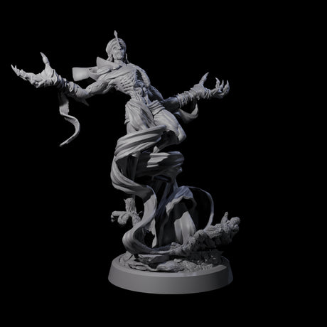 Sandy Wraith Lord C Miniature for Dungeons and Dragons, Pathfinder or other TTRPGs