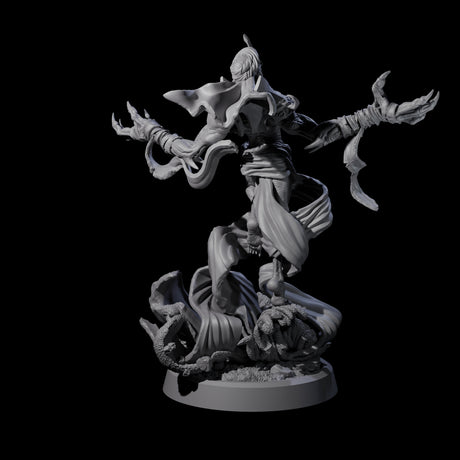 Sandy Wraith Lord C Miniature for Dungeons and Dragons, Pathfinder or other TTRPGs
