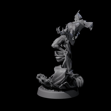 Sandy Wraith Lord C Miniature for Dungeons and Dragons, Pathfinder or other TTRPGs