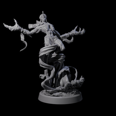 Sandy Wraith Lord C Miniature for Dungeons and Dragons, Pathfinder or other TTRPGs