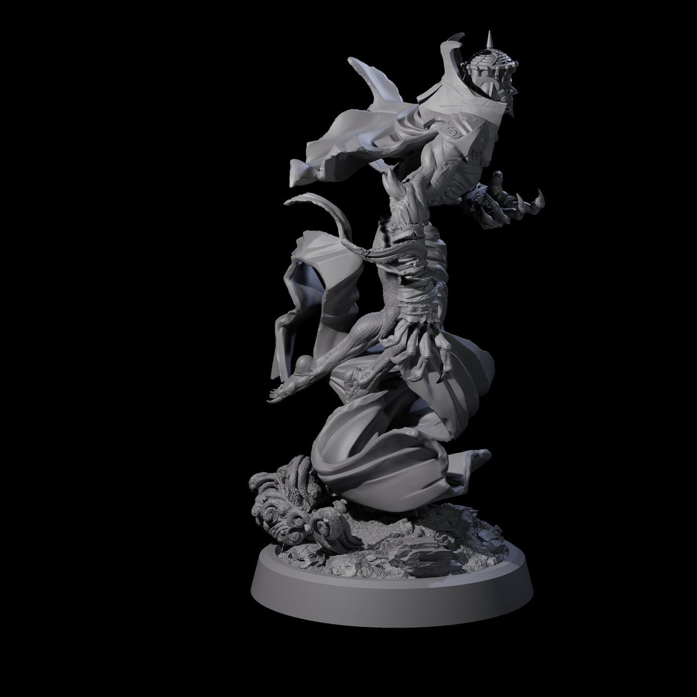 Sandy Wraith Lord D Miniature for Dungeons and Dragons, Pathfinder or other TTRPGs