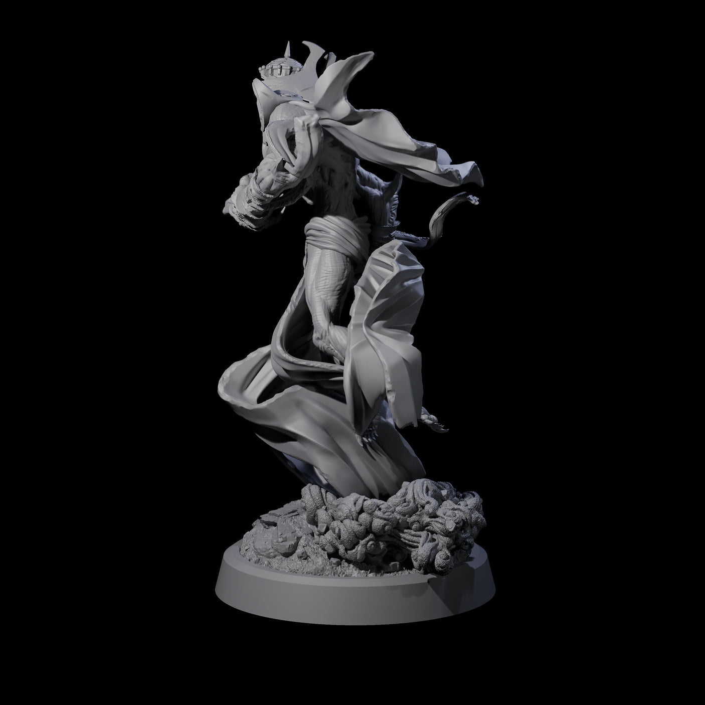 Sandy Wraith Lord D Miniature for Dungeons and Dragons, Pathfinder or other TTRPGs