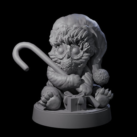 Santas Owlbear Cub Miniature for Dungeons and Dragons, Pathfinder or other TTRPGs