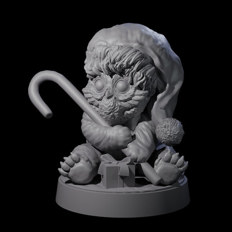 Santas Owlbear Cub Miniature for Dungeons and Dragons, Pathfinder or other TTRPGs