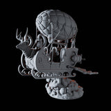 Santa's Sleigh Miniature for Dungeons and Dragons, Pathfinder or other TTRPGs
