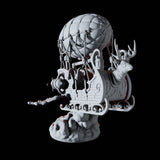 Santa's Sleigh Miniature for Dungeons and Dragons, Pathfinder or other TTRPGs