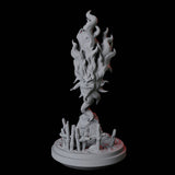 Santelmo, Flameskull Miniature for Dungeons and Dragons, Pathfinder or other TTRPGs