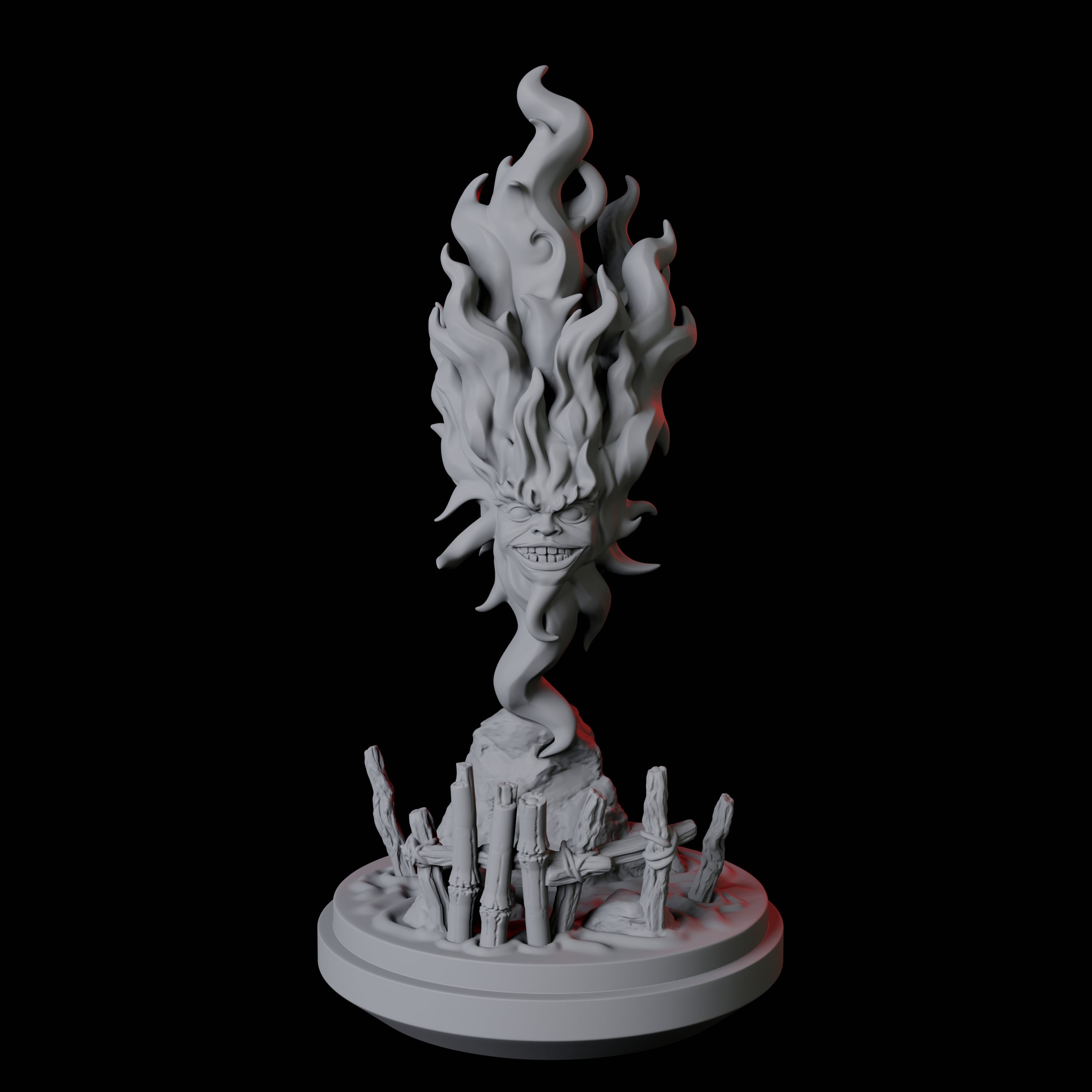 Santelmo, Flameskull Miniature for Dungeons and Dragons, Pathfinder or other TTRPGs