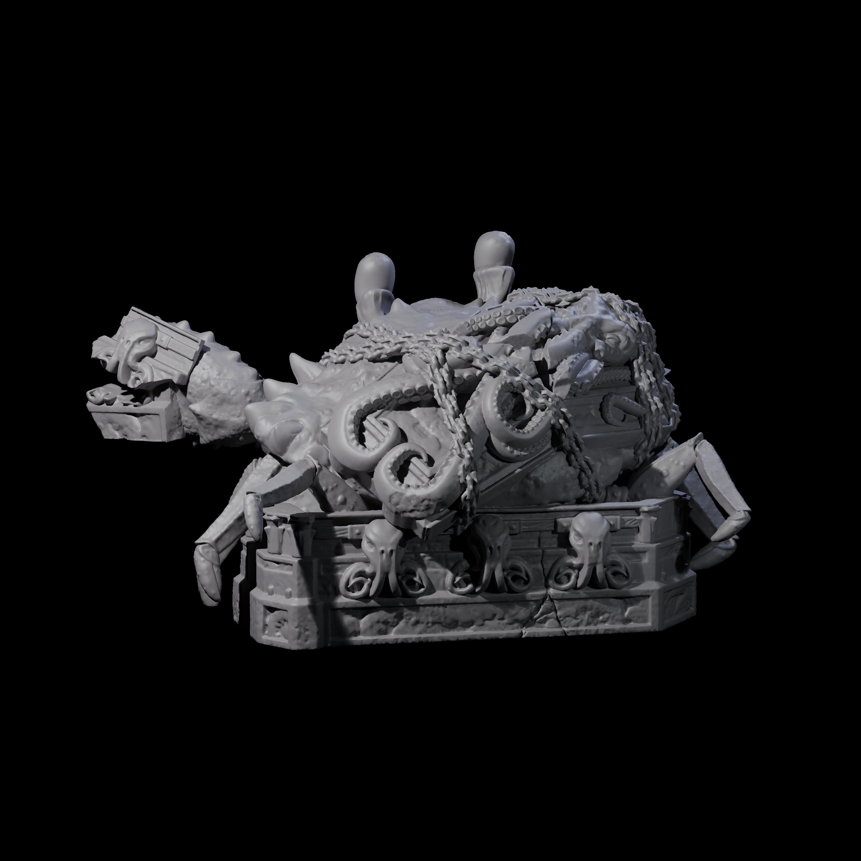 Sarcophagus Mimic Miniature for Dungeons and Dragons, Pathfinder or other TTRPGs