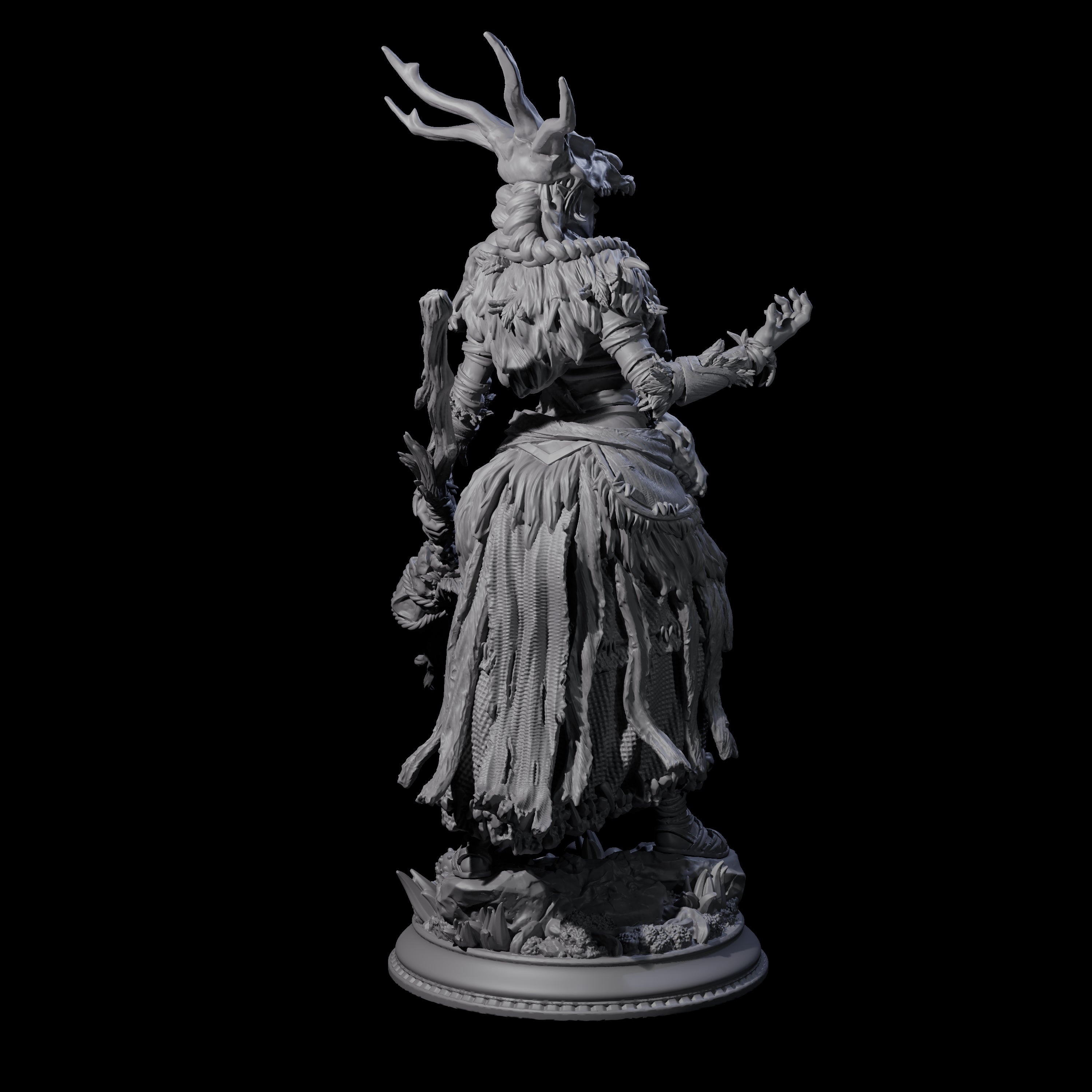 Sassy Druid Miniature for Dungeons and Dragons, Pathfinder or other TTRPGs