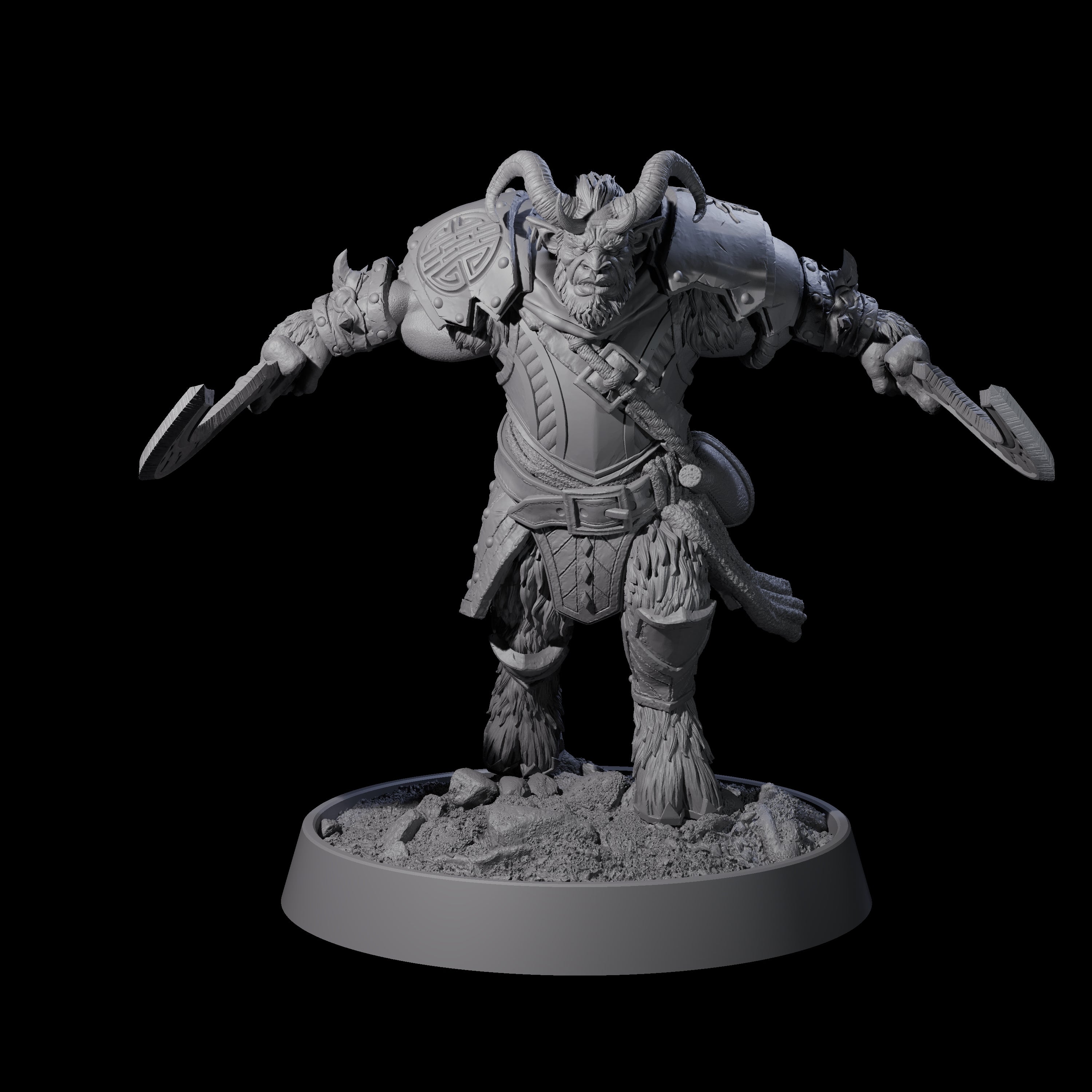 Satyr Guardians of the Forest Miniature for Dungeons and Dragons, Pathfinder or other TTRPGs