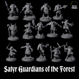 Satyr Guardians of the Forest Miniature for Dungeons and Dragons, Pathfinder or other TTRPGs