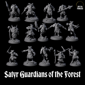 Satyr Guardians of the Forest Miniature for Dungeons and Dragons, Pathfinder or other TTRPGs