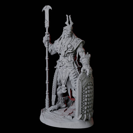 Saurian War Priest D Miniature for Dungeons and Dragons, Pathfinder or other TTRPGs