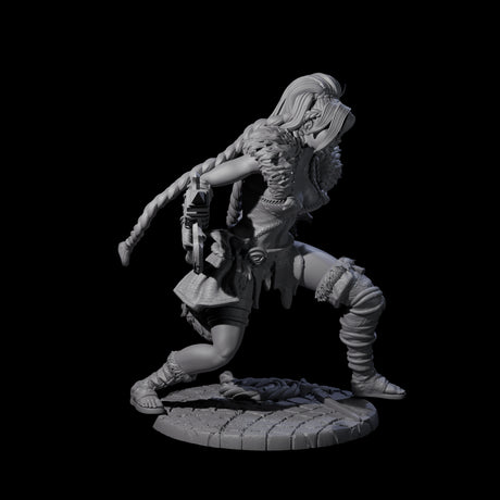Sava - Grimancing Barbarian Miniature for Dungeons and Dragons, Pathfinder or other TTRPGs