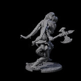Sava - Grimancing Barbarian Miniature for Dungeons and Dragons, Pathfinder or other TTRPGs