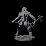 Sava - Grimancing Barbarian Miniature for Dungeons and Dragons, Pathfinder or other TTRPGs